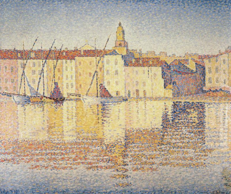 Paul Signac houses in the port saint tropez opus china oil painting image